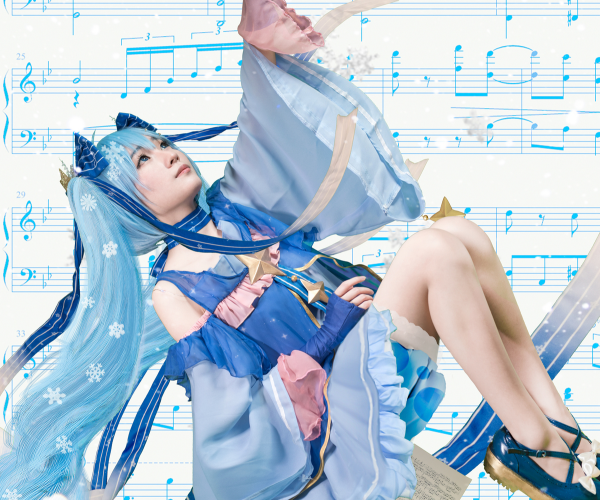 初音未来cosplay,美丽的coser,气质高贵优雅