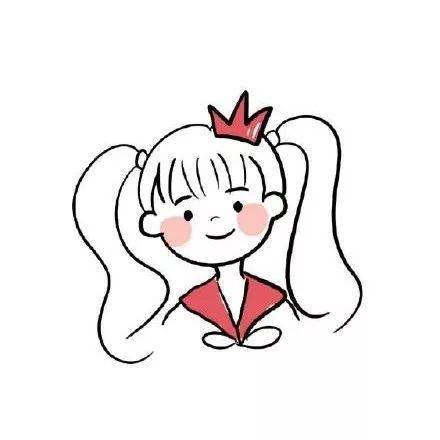 简笔画,萌萌哒,头像,闺蜜,女生头像