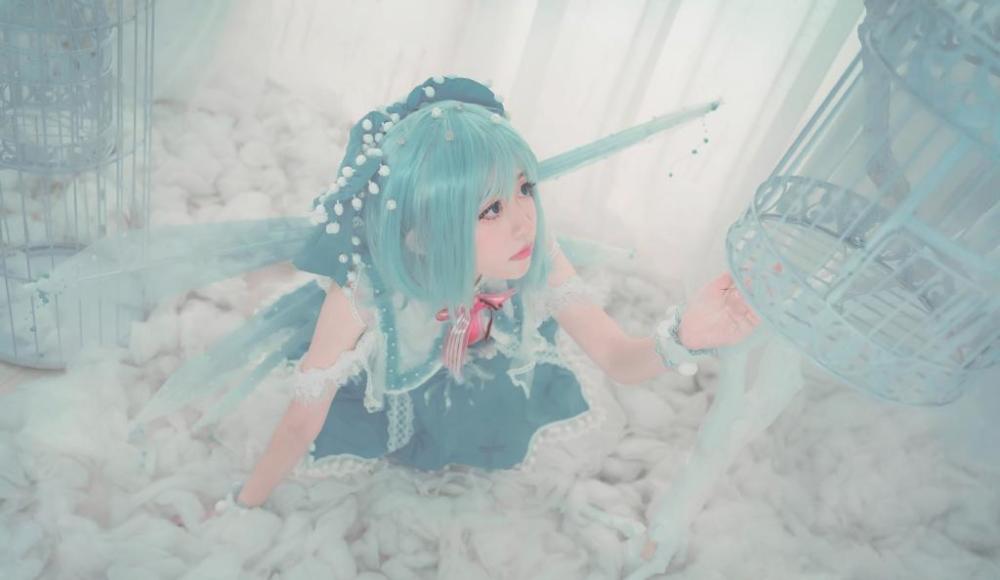 cosplay:琪露诺很可爱你喜欢吗?