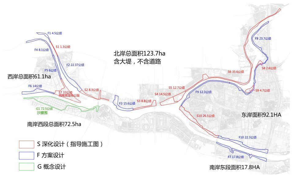 深入分析佛山文化项目建设及用地需求, 围绕东平河一河两岸进行用地