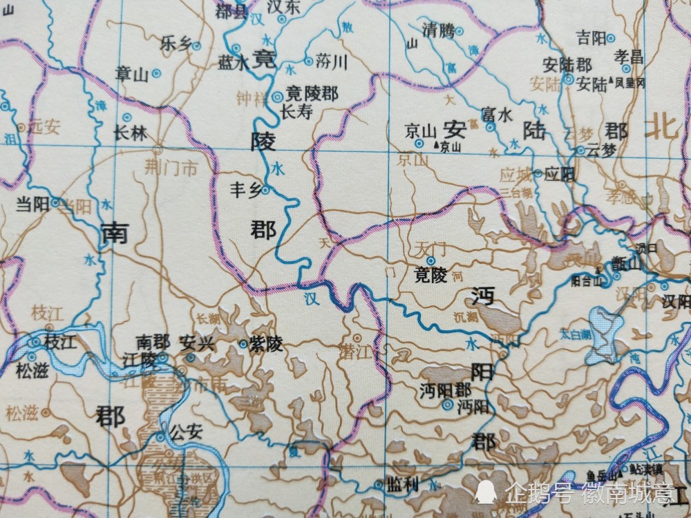 古地名演变:湖北潜江,天门,仙桃古代地名及区划演变过程