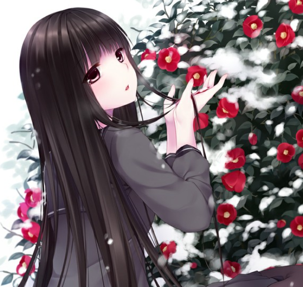 二次元黑发女生头像,一波可爱的美少女来袭