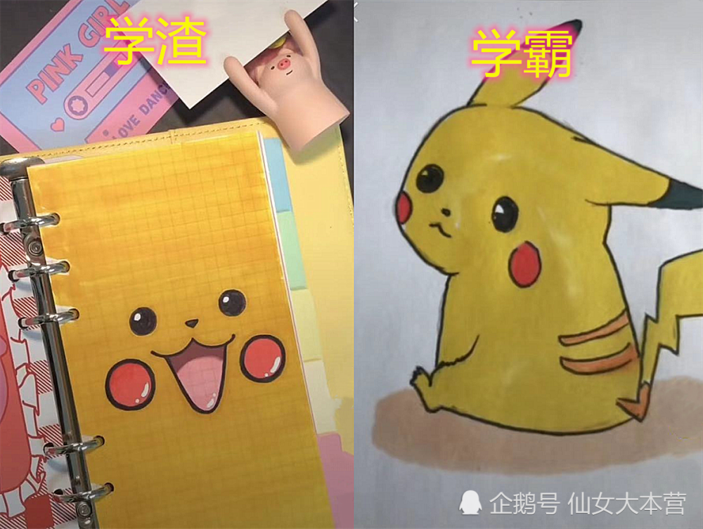 同样是美术生"画画",学渣vs学霸,差别很大,网友:见识了!