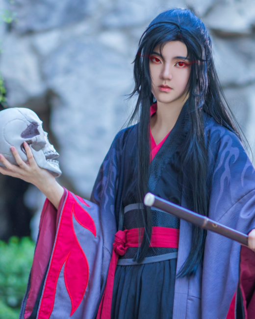 魔道祖师动漫人物cosplay,风度翩翩美男子,太帅了