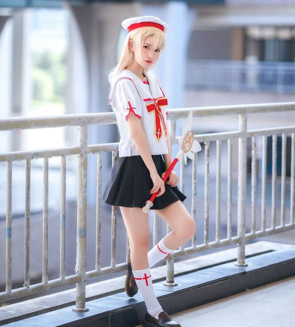 cosplay女装学生装图片,黑saber泳装cos cosplay:fate 伊莉雅 学生妹美美哒