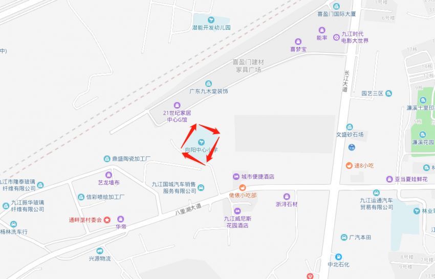 赛城湖学校效果图 向阳中心小学位于九江市九江市前进西路.