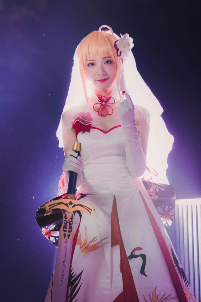 cosplay:星鹤礼服,动人可爱的女神