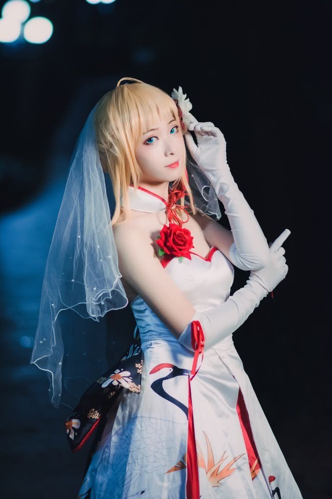 cosplay:星鹤礼服,好漂亮的小姐姐