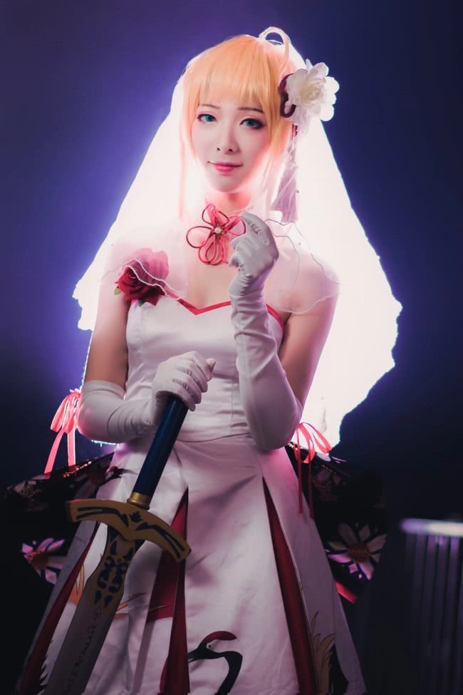 cosplay:星鹤礼服,动人可爱的女神