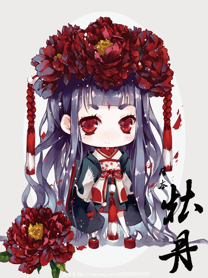 花朵拟人q版可爱人物图片合集