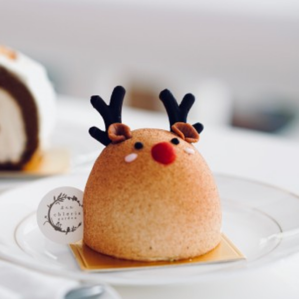 圣诞节甜点,麋鹿甜点看起来特别可爱,有点不舍得吃