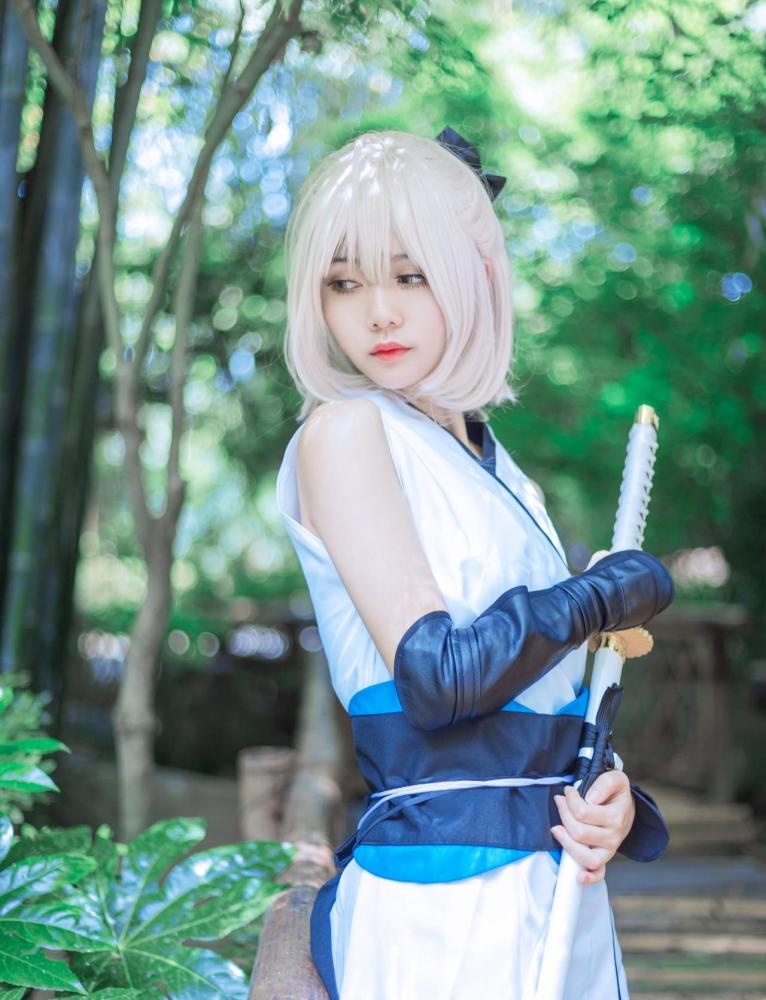 cosplay:fate冲田总司,爱了爱了