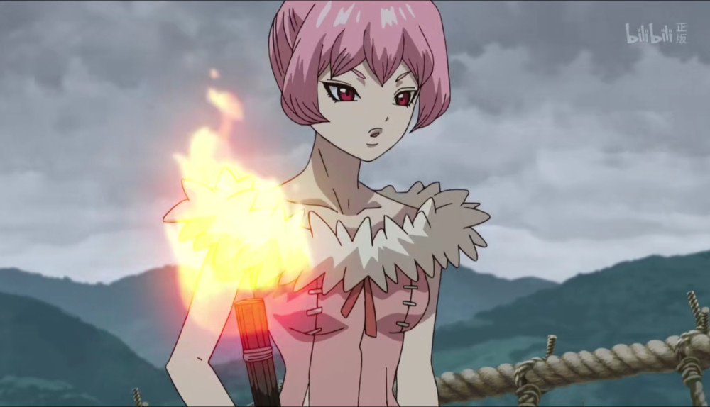 石纪元19集:焰这个角色强大的不正常,她具有最强的点火技能
