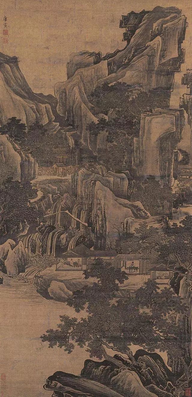 唐寅,山水画,周臣,沈周