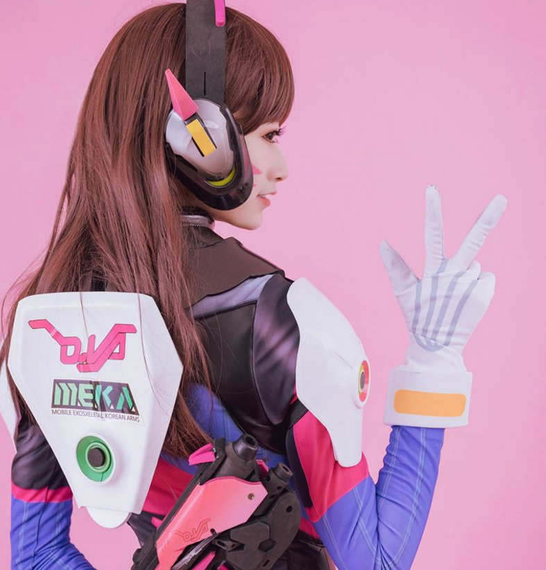 cosplay:dva 甜美可人的小姐姐