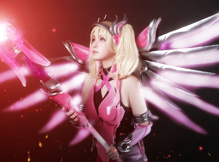 cosplay:粉红天使 甜美可爱的小姐姐