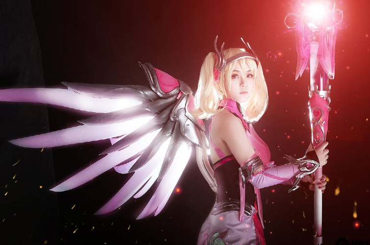 cosplay天使,cosplay角色推荐女 cosplay:粉红天使 甜美可爱的小姐姐
