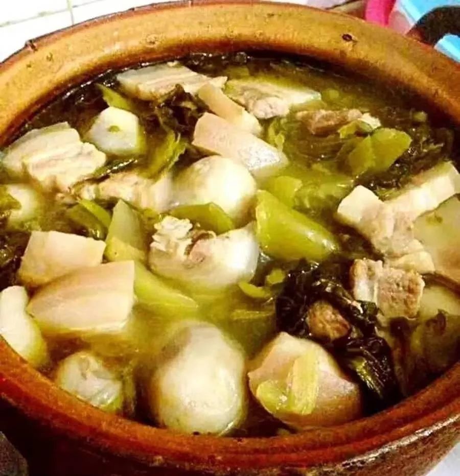 猪肉焖咸菜,无油无味涯都爱