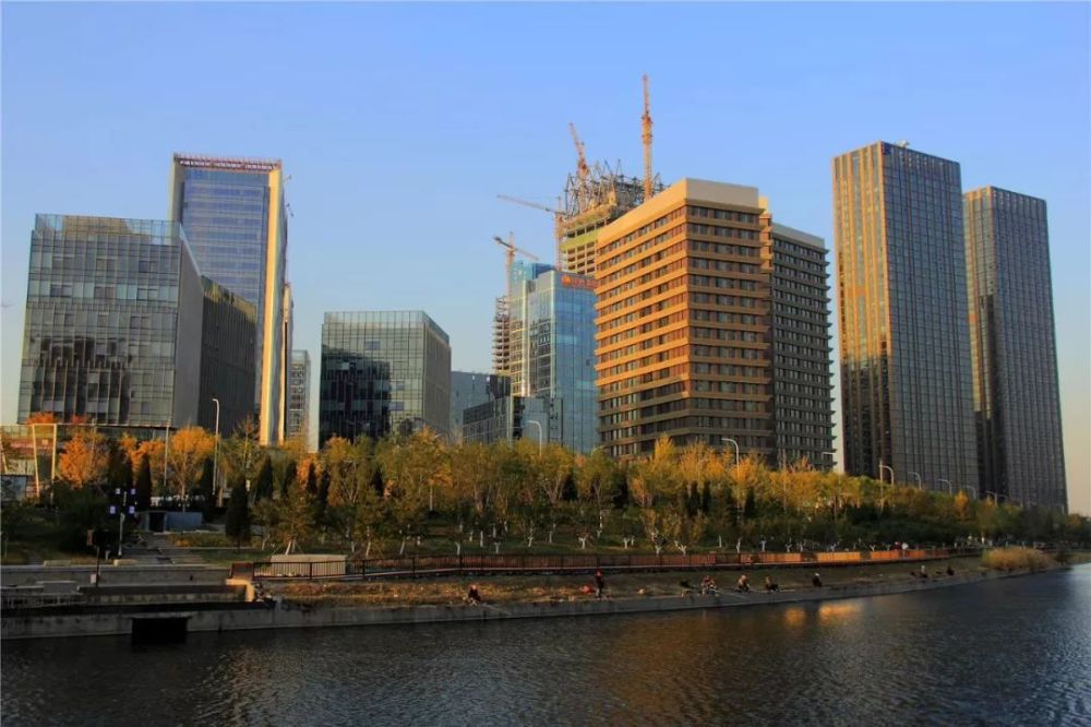 大美通州!运河商务区秋景实拍,仿佛置身童话世界