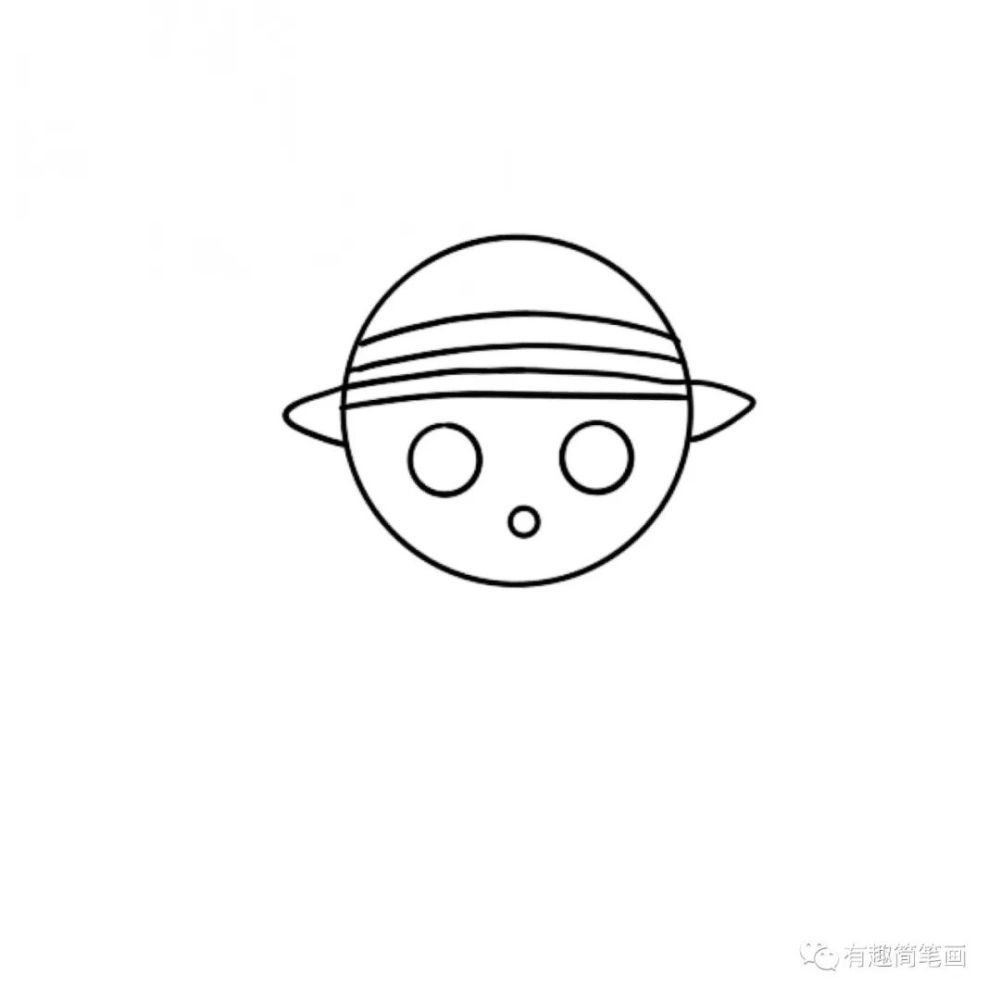 零基础小白动漫卡通简笔画教程 航海王旗帜的标志骷髅
