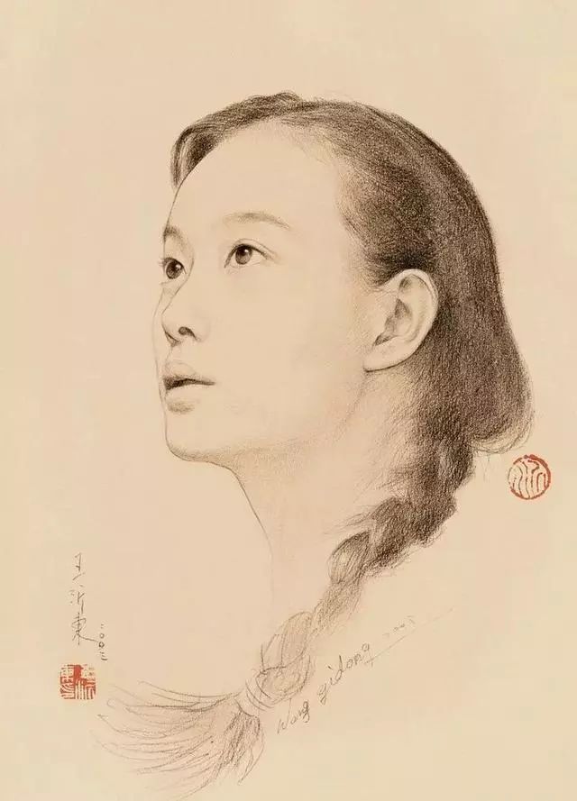 央美教授用素描画出中国最美的女性!