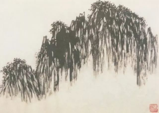 图文详解:山水画入门,各种效果山石的画法步骤