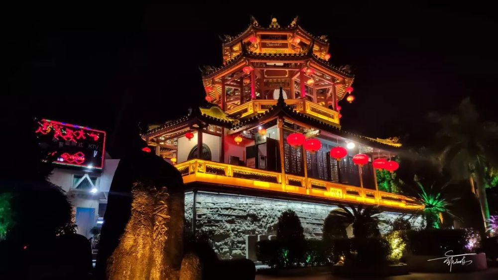揭阳,夜景,进贤门,城中,轩哲
