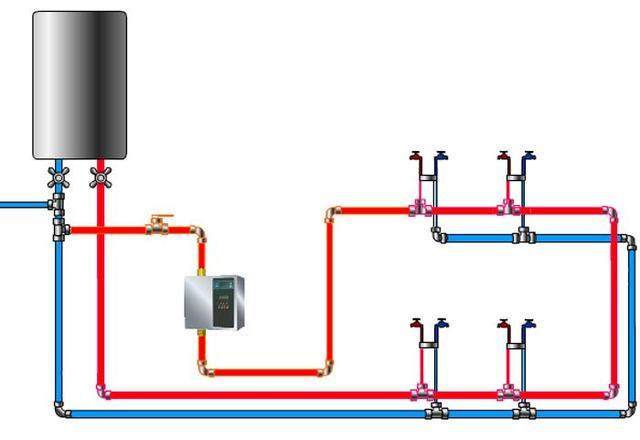 它的安装条件要在水电改造的时候留一个回水管,在循环泵安装的位置
