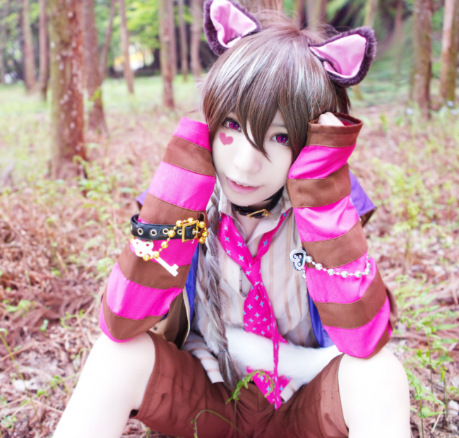 柴郡猫cosplay,酷帅小姐姐,气质十足