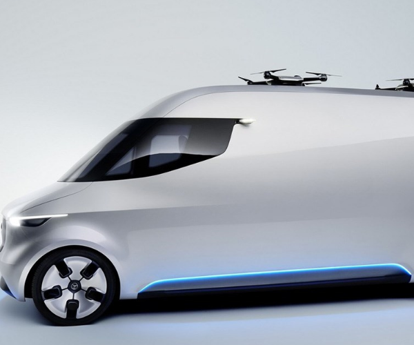 奔驰vision van,炫酷银色车辆图片