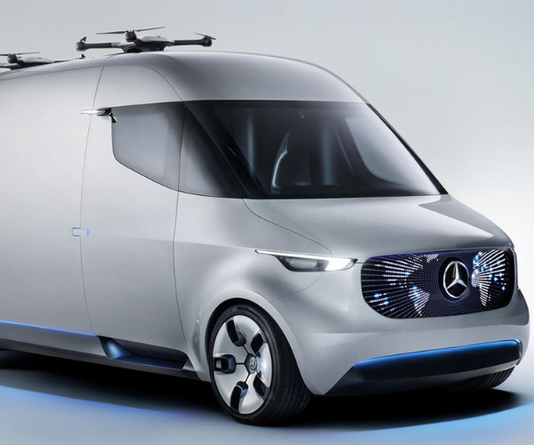 奔驰vision van,炫酷银色车辆图片