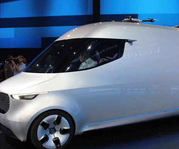 奔驰vision van,炫酷银色车辆图片