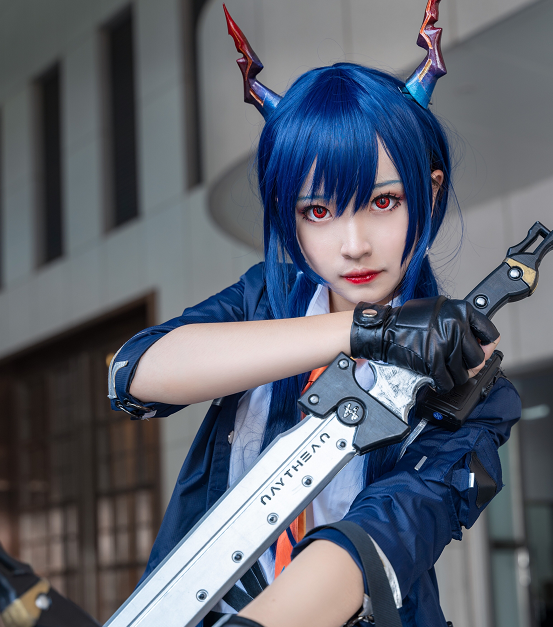 动漫cosplay,日系小姐姐清新冷艳,让我感觉心动