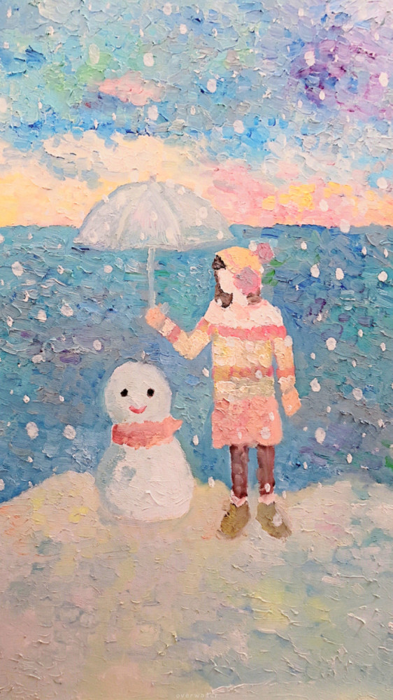 超温柔的油画壁纸/所有的不期而遇都在路上