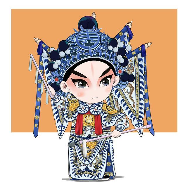 q版京剧人物粉墨登场,国粹卖起萌来,竟然也这么可爱