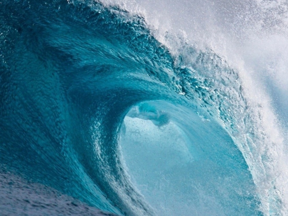 波澜壮阔的海浪,大自然的奇特景观,气势磅礴