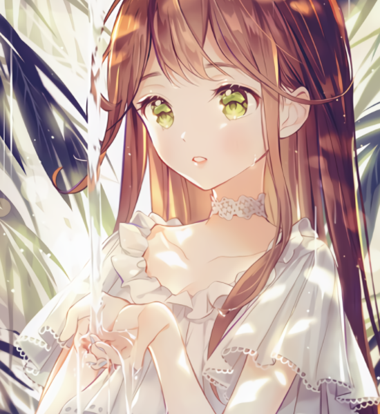 二次元高清壁纸,温暖阳光下的灵动少女