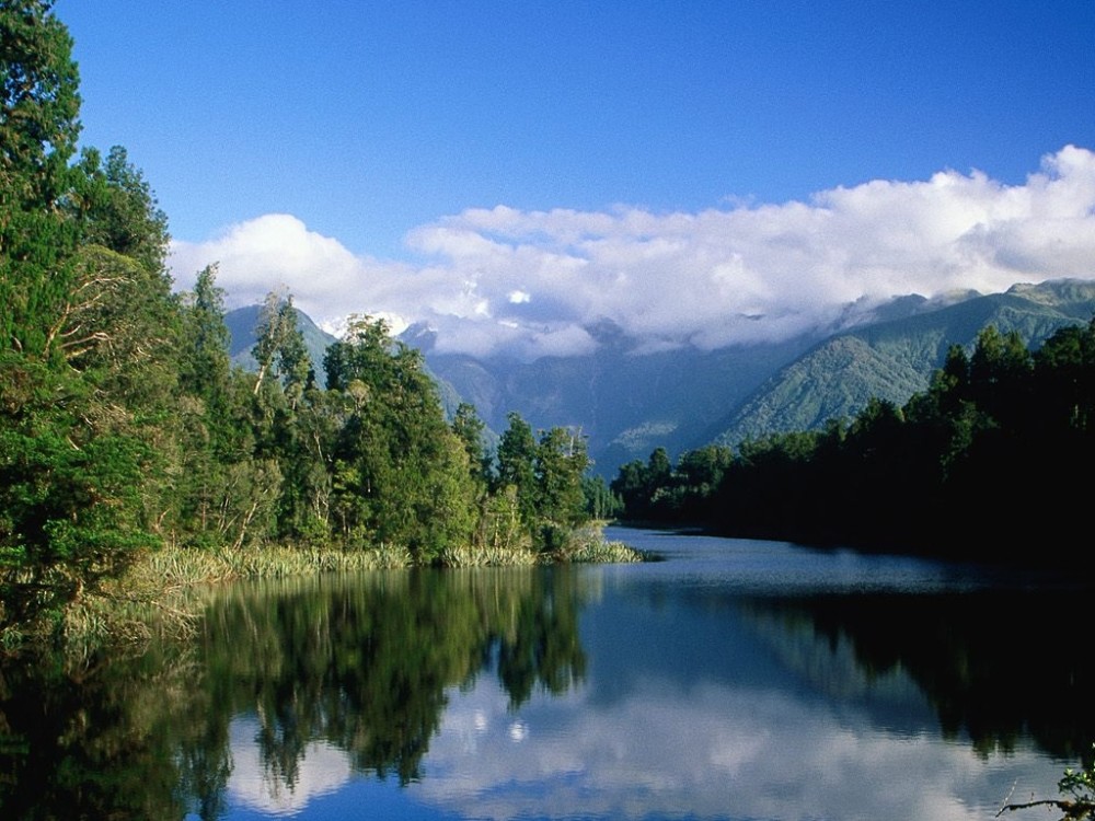 倒映美景壁纸,秀丽山水,风景如画