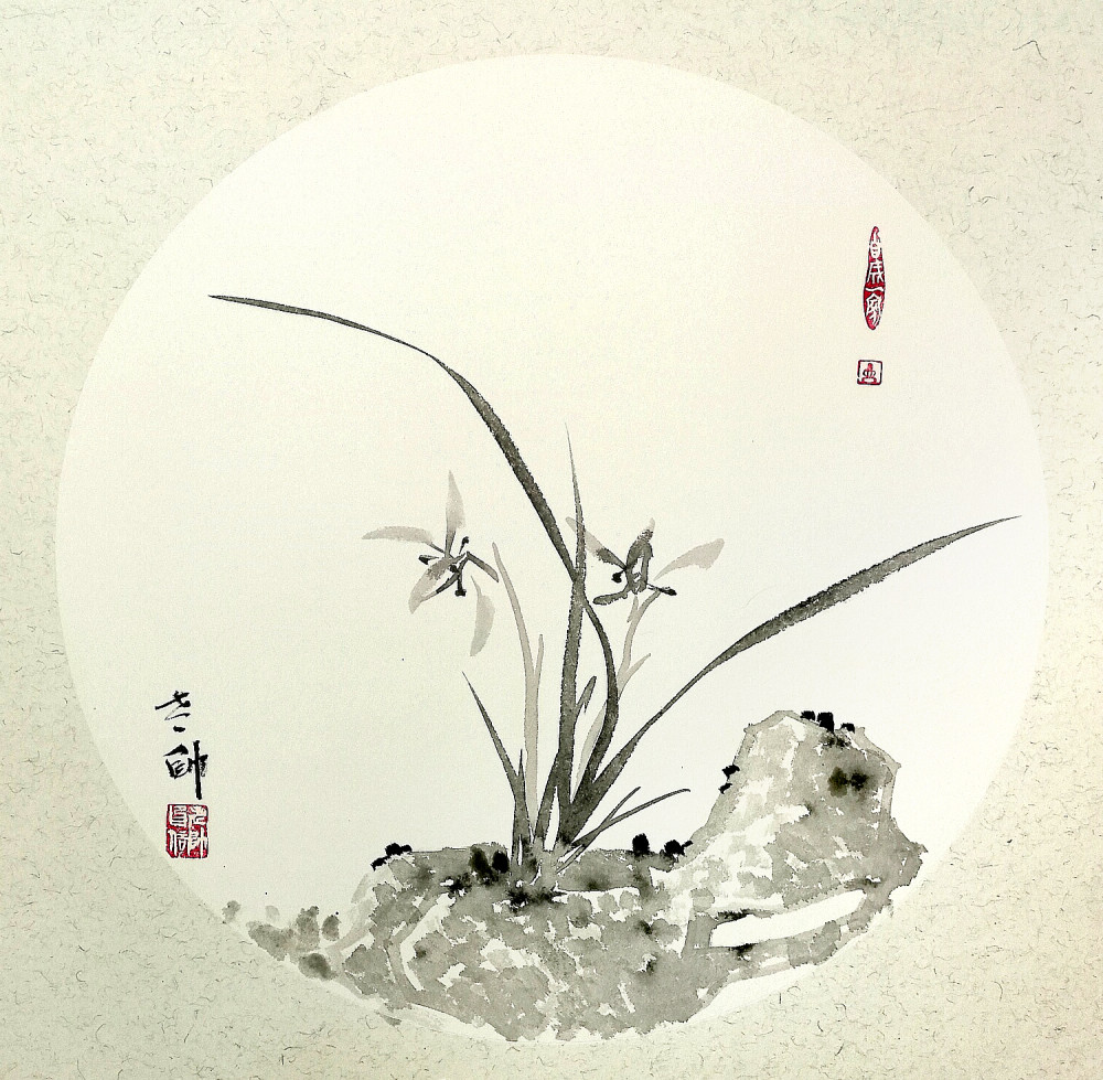 国画 《兰花小品》2018年