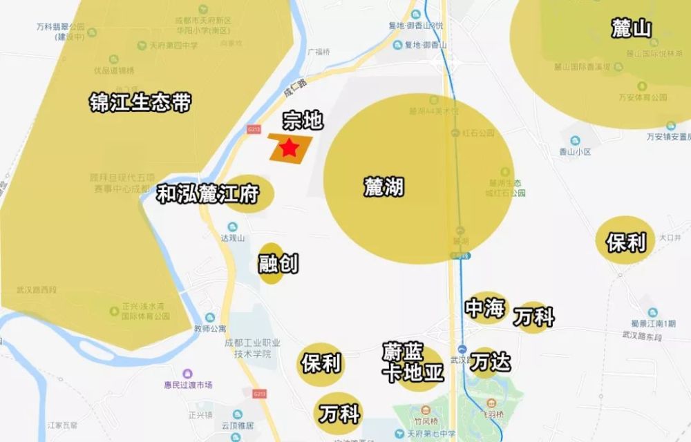 今天出让的麓山板块宗地,也设有最高限价,并且竞配统筹住宅比例.