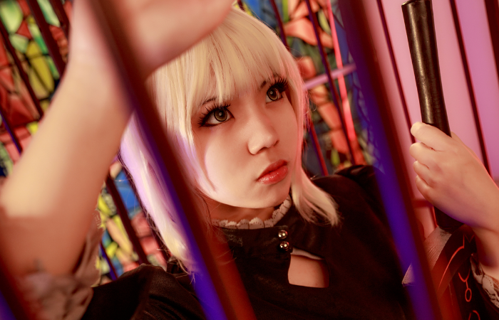 漂亮小姐姐cosplay,cosplay花木兰 丰胸 吾王黑色洋装cosplay,优雅迷人的小姐姐,气质高贵冷艳