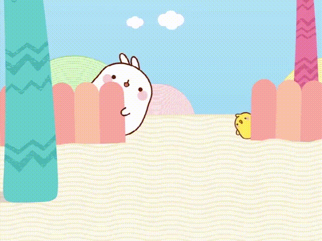 可爱的萌浪兔,无忧无虑的生活,探险家兔子和小鸡!