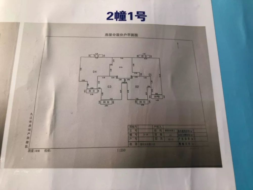 2号楼2单元 房屋分层分户平面图