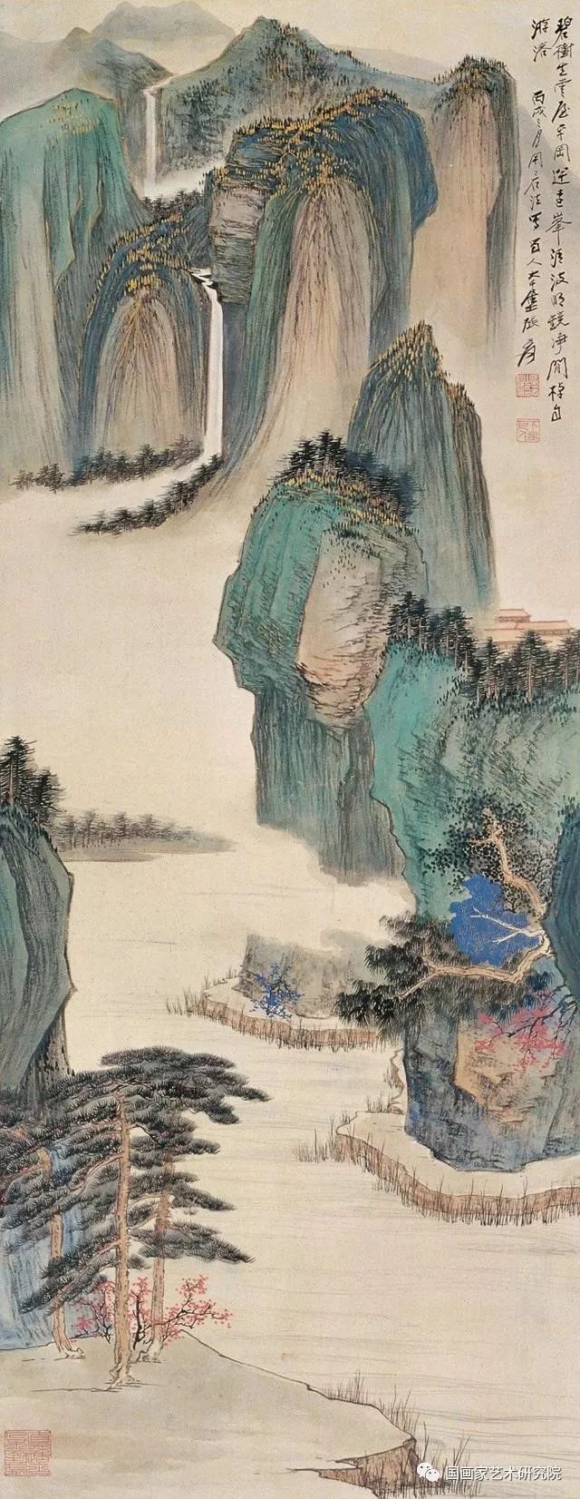 张大千经典山水画作品欣赏