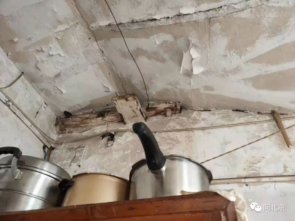 邻居家因年久失修受潮破损的屋顶/袁硕摄