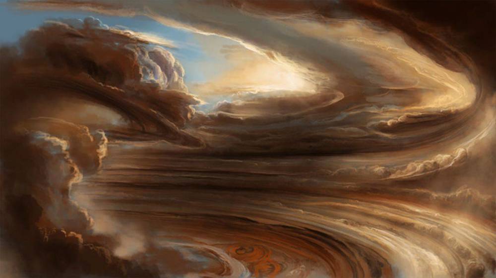 并且跟地球的大气层相似,木星大气层所呈现的气体也有一个"顶部"或"