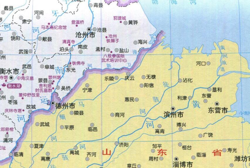 渤海,山东,沧州,渤海郡,滨州,棣州