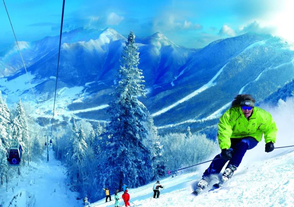 北大湖滑雪度假区,北山四季越野滑雪场,长白山天然雪滑雪公园,长白山