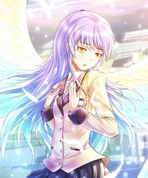 动漫《angel beats》人物桌面壁纸,长相甜美可人,别说