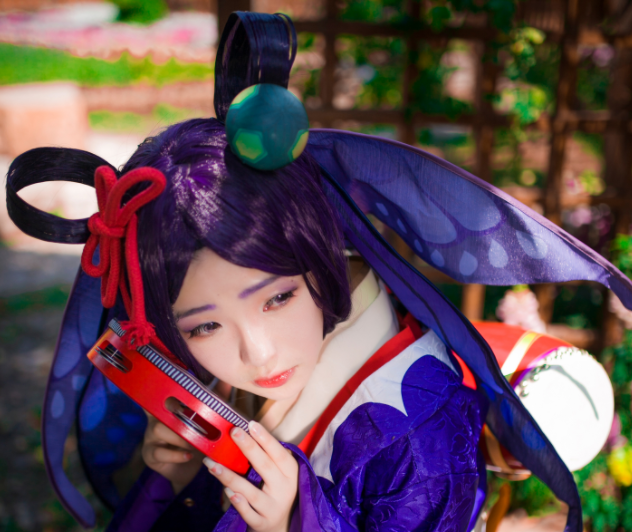 阴阳师cosplay,唯美清新的蝴蝶精小姐姐